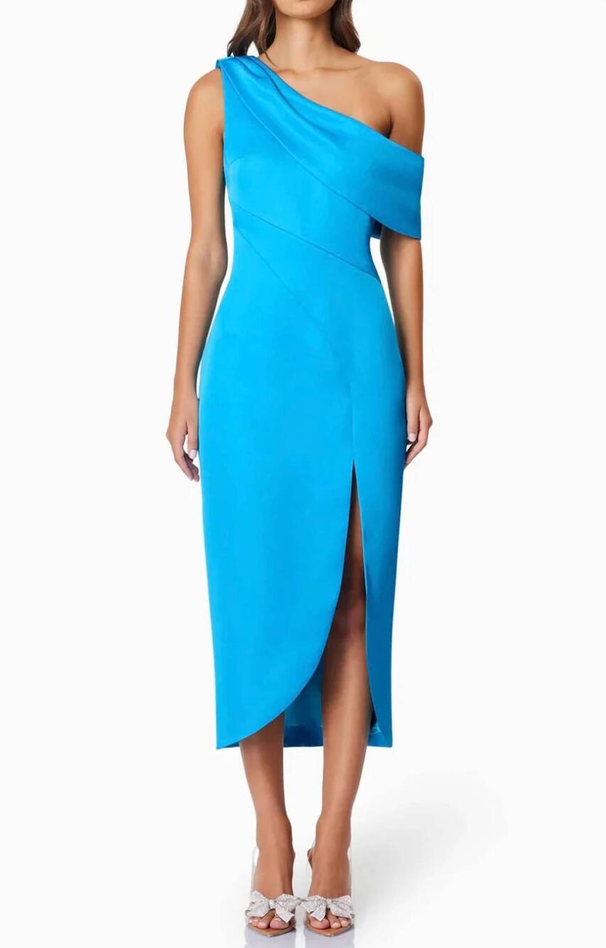 NEW ELLIATT alice midi dress in aqua